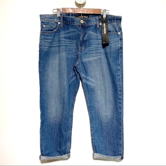 NWT Express Boyfriend Ankle Jeans - Picture 1 of 6